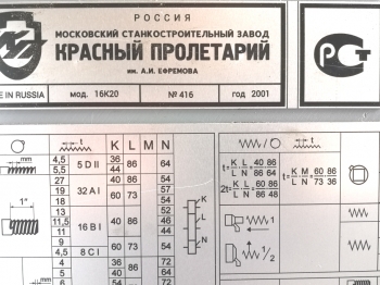 Токарный СТАНОК 16К20 (1,5метра) 2001г из ИНСТИТУТА с ОСНАСТКОЙ