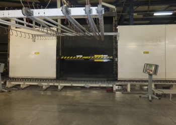 Стеклопакетная линия Lenhardt  линия 2700Х5000 с газ прессом роботом пробки и роботом герметизации