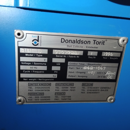 Система аспирации Donaldson Torit модель 2DF 12