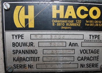 Гидравлические гильотинные ножницы Haco TS-3006