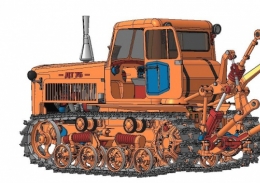 Трактор гусеничный ДТ-75