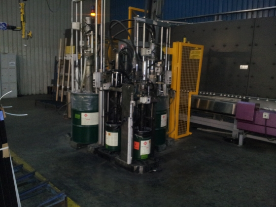 Стеклопакетная линия LISEC 1600 Х 5000 с двумя газовыми прессами и роботом герметизвции