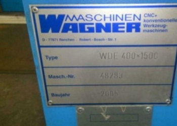 Токарный станок с ЧПУ Wagner wde 400x1500