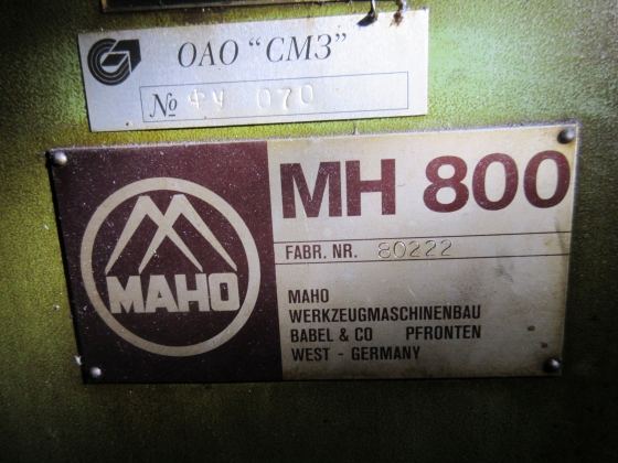 Широкоуниверсальный фрезерный станок МАНО МН-800