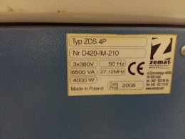 ТВЧ станки Zemat ZDS 4P для натяжных потолков