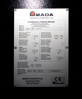 Пресс листогибочный гидравлический с ЧПУ AMADA HFE M2 50-12