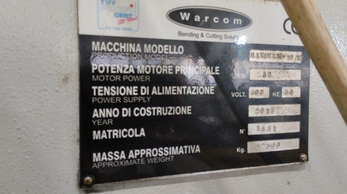 Гильотина Warcom Maxima 60-10/12 (Италия)