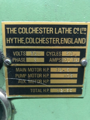 Colchester Mark 2 Токарный Винторезный Станок с ГАПом и УЦИ, РМЦ 1000 мм (Англия)