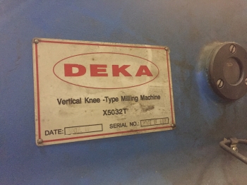 Вертикально-фрезерный станок DEKA X5032T
