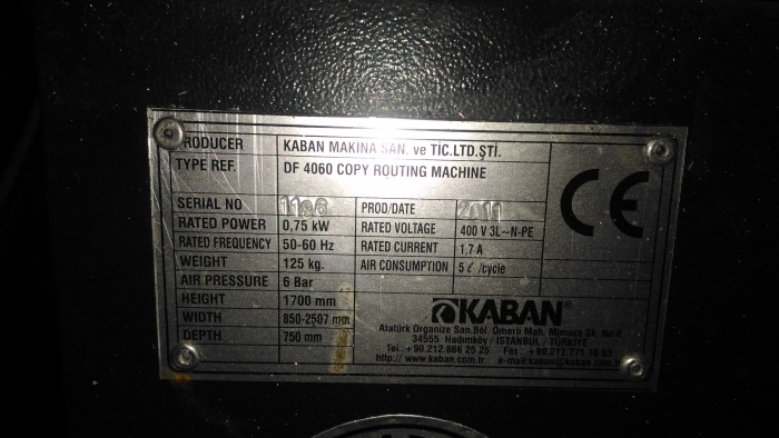 Копировальный-фрезерный станок kaban DF 4060