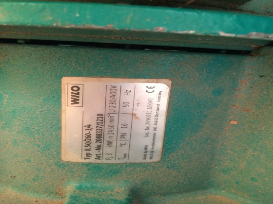 Циркуляционный насос Wilo IL 50/260-3/4 с сухим ротором