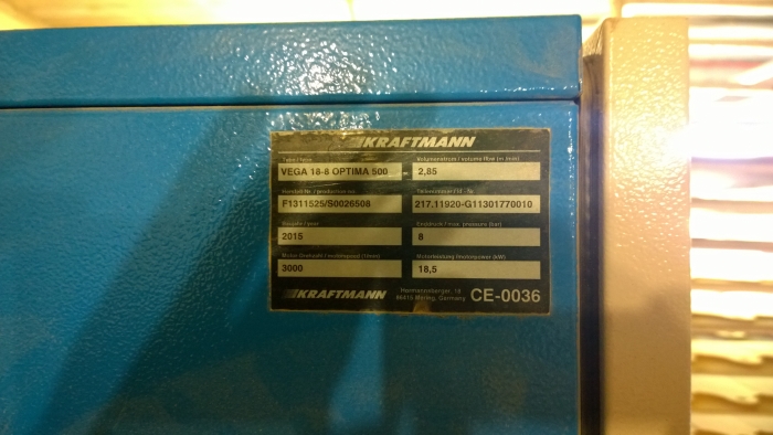 Винтовой компрессор Kraftmann Vega 18-8 Optima 500