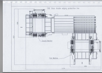 Линия 4-х сторонней обработки стекла без мойки