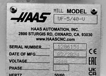 Фрезерный обрабатывающий центр с ЧПУ Haas VF-5/40