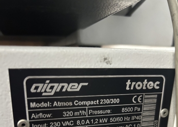 Лазерный гравер Trotec Speedy 100R с вытяжкой серия Atmos.