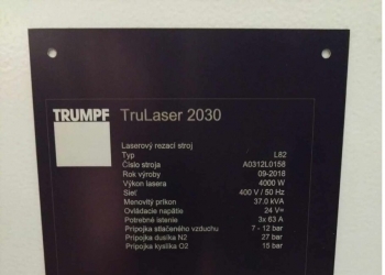 Лазерный станок с ЧПУ TruLaser 2030 Fiber