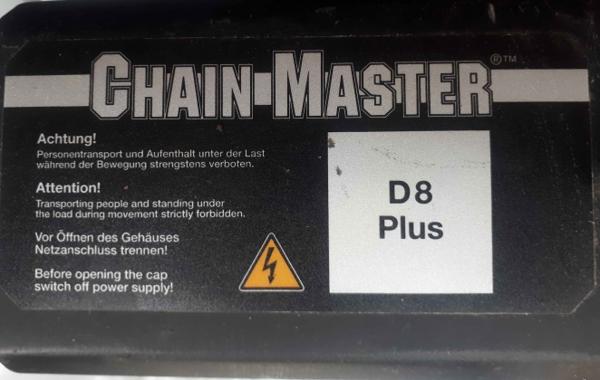 Цепная лебедка электрическая Chain Master D8PLUS 250 KG - 4M/MIN