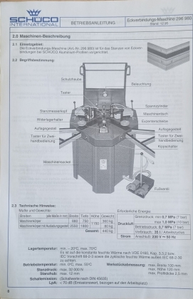 Углообжимной станок SCHUCO арт.296980