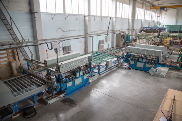 Линия 4-х сторонней обработки стекла без мойки