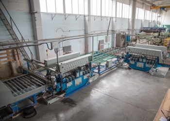 Линия 4-х сторонней обработки стекла без мойки