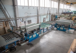 Линия 4-х сторонней обработки стекла без мойки