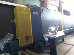 Стеклопакетная линия Lisec 1600 X 3500 с газ прессом и роботом герметизации