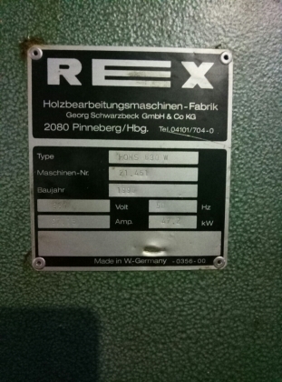 Станок Строгальный REX HOMS 630 W