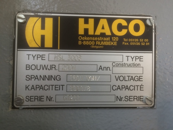 Гильотина HACO HSL 3008