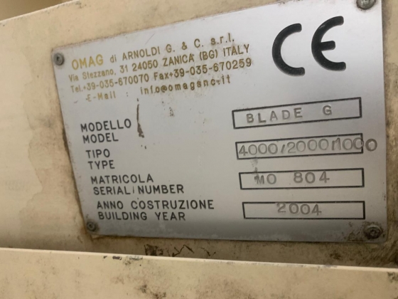 ЧПУ станок OMAG BLADE-G M0804 по обработке камня (5-ти осевой)