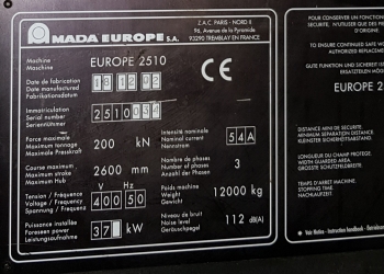 Координатно-револьверный пресс Amada Europe 2510