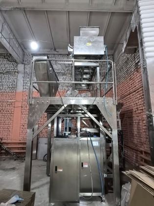 Фасовочно-упаковочная линия для сыпучих материалов.