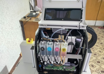 Однопроходный принтер для печати по гофрокартону,мгк и крафт-пакетам