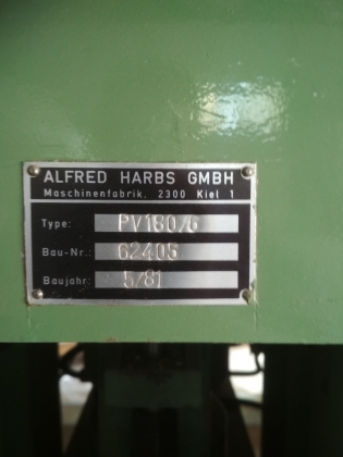 Станок для продольного профилирования Harbs PV180/6