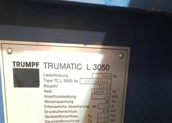 Станок лазерной резки Trumpf trumatic L 3050 с чпу