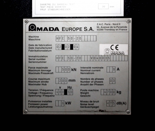 Пресс листогибочный гидравлический с ЧПУ AMADA HFE 50-20