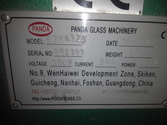 прямолинейный станок для обработки кромки стекла.PANDA.BZM4.325