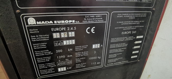 Листогибочный пресс amada ITS2 125.3