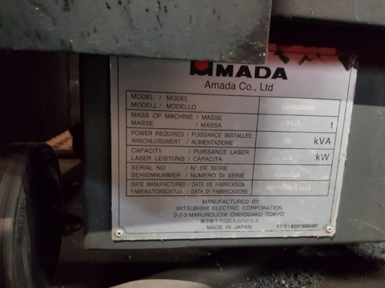 Amada LC 3015 X1 NT с автоматической башней для хранения ASLUL 300X1