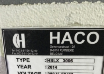 Гидравлические гильотинные ножницы HACO HSLX 3006