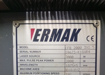 Оптоволоконный лазер ermaksan SM 3000х1500 2000W