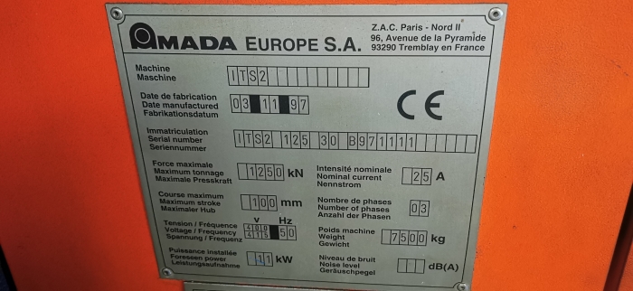 Листогибочный пресс amada ITS2 125.3