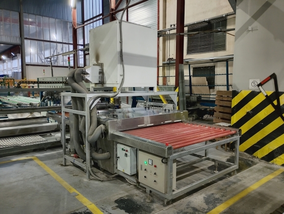 Линия обработки кромки стекла + мойка