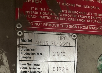 Вальцы листогибочные  четырехвалковые Sahinler hrc 4r hs 30-220l
