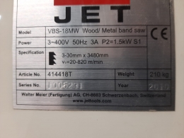 Ленточная пила JET VBS-18MV
