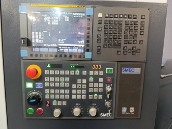 Токaрнo-фрeзeрный станок SMEC SL2000AM с устройством подачи прутка Fedek DH65L-S2