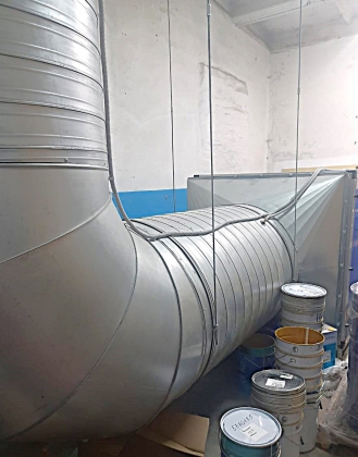 Приточная установка общеобменной вентиляции AIRNED-M20 L/K1/P1/N2.2/V1.0.P63.R-11x15/H1/B1 (напольная) с воздуховодами