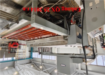 Линия по горизонтальной 4-х сторонней обработке кромки стекла с горизонтальной моечной машиной